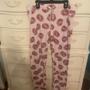 Pink donut sleep pants